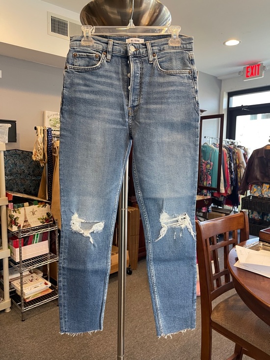 Re/Done Denim - Re/Done Medium Wash Distressed High-Rise Jeans NWT size 28